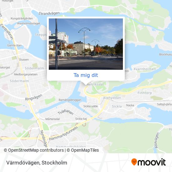 Värmdövägen karta