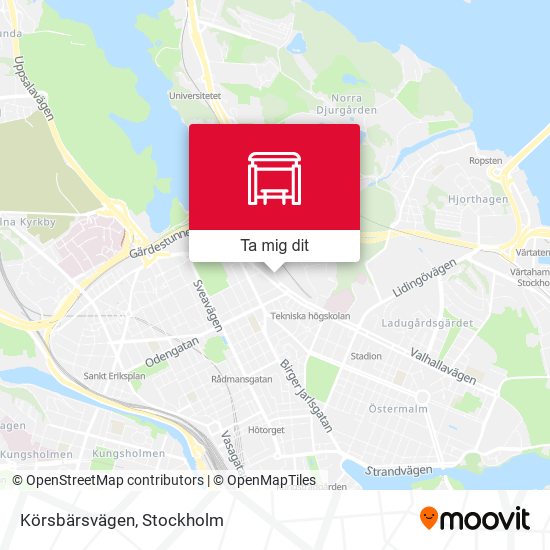 Körsbärsvägen karta