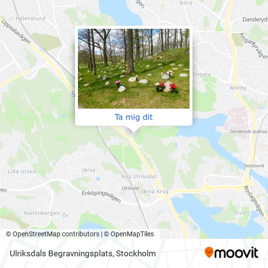 Ulriksdals Begravningsplats karta