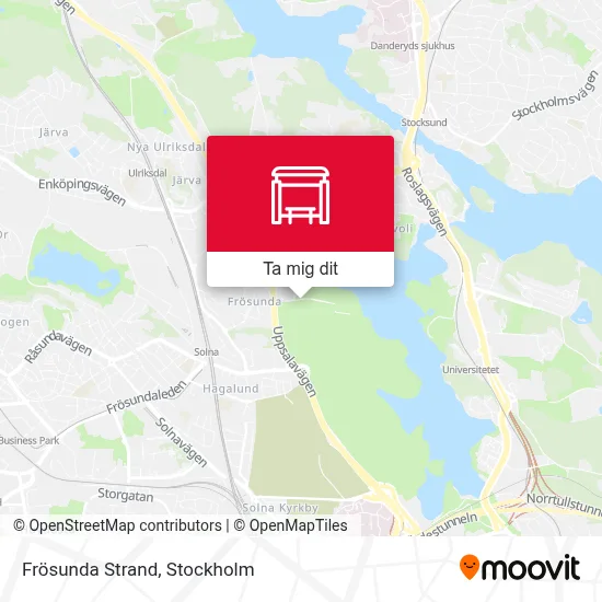 Frösunda Strand karta