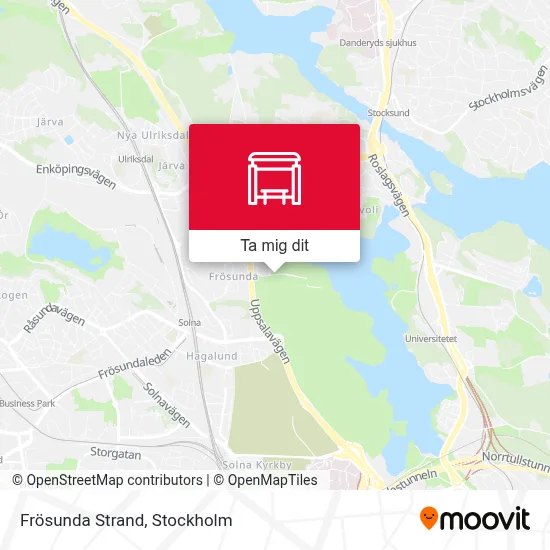 Frösunda Strand karta