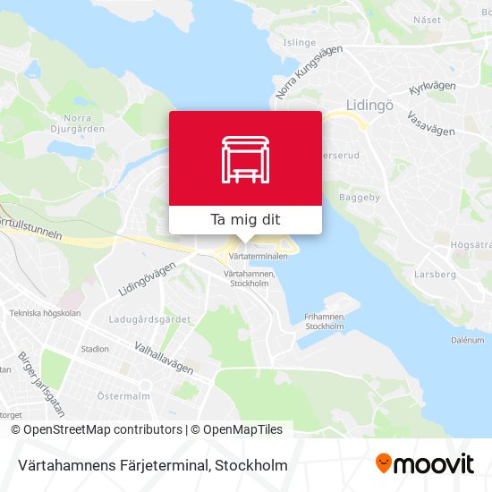 Värtahamnens Färjeterminal karta