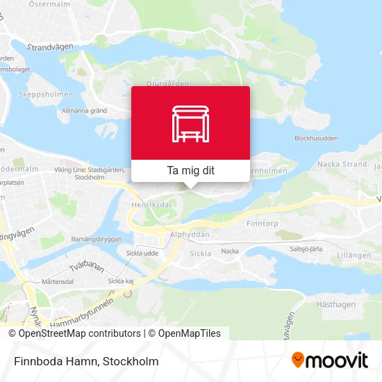 Finnboda Hamn karta