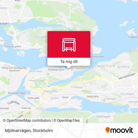 Mjölnarvägen karta