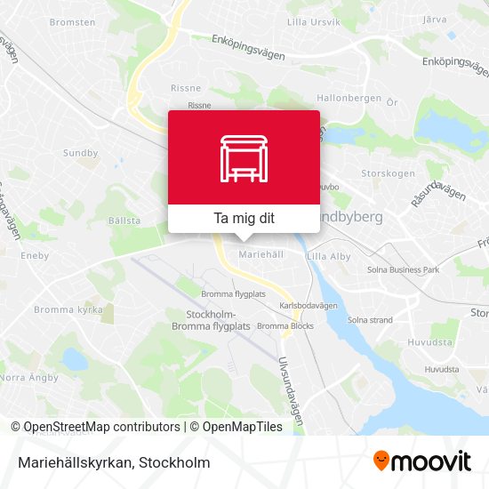 Mariehällskyrkan karta