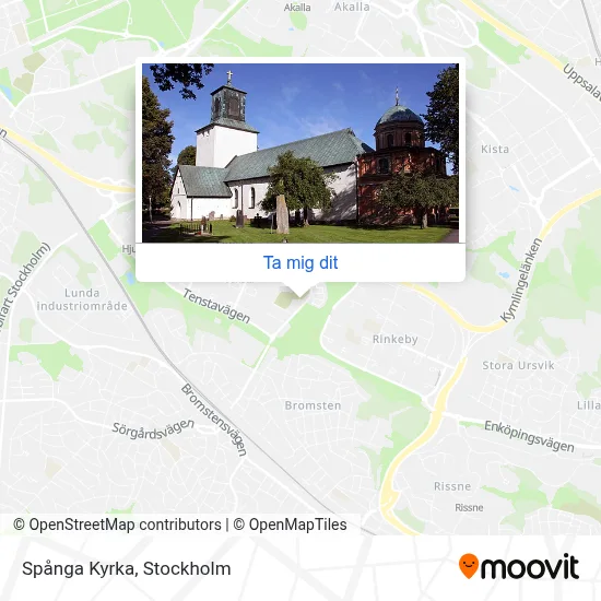 Spånga Kyrka stopp - Linjer, tidtabeller och biljettpriser
