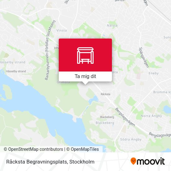 Råcksta Begravningsplats karta