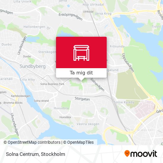 Solna Centrum karta