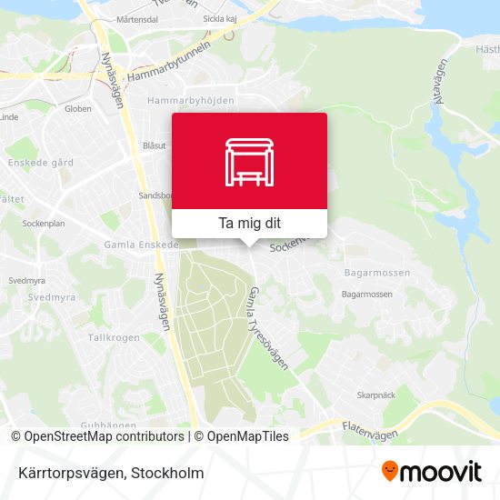 Kärrtorpsvägen karta