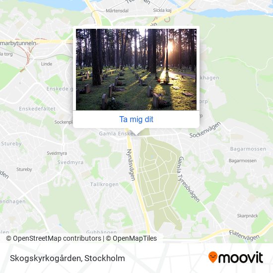 Skogskyrkogården karta