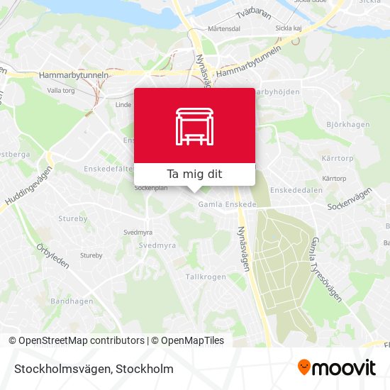 Stockholmsvägen karta