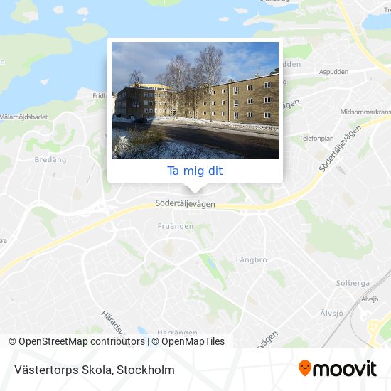 Västertorps Skola karta