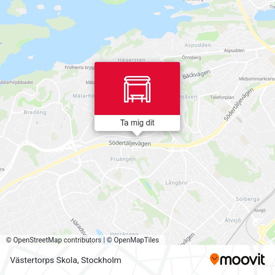 Västertorps Skola karta