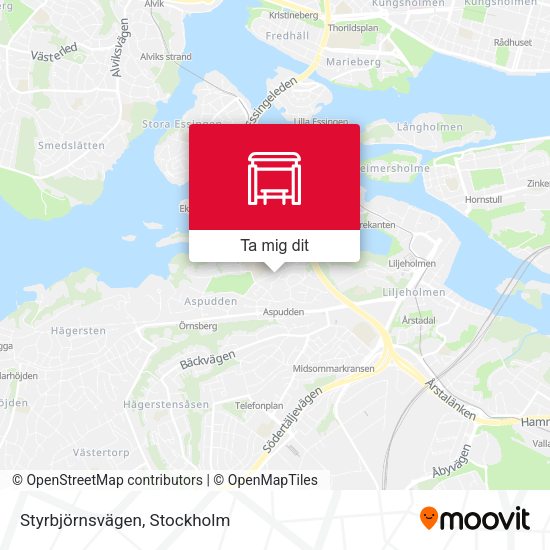 Styrbjörnsvägen karta
