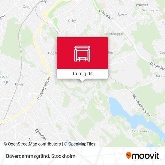 Bäverdammsgränd karta