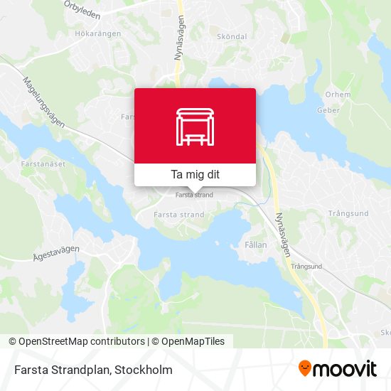 Farsta Strandplan karta