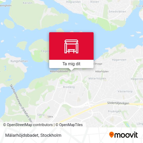 Mälarhöjdsbadet karta