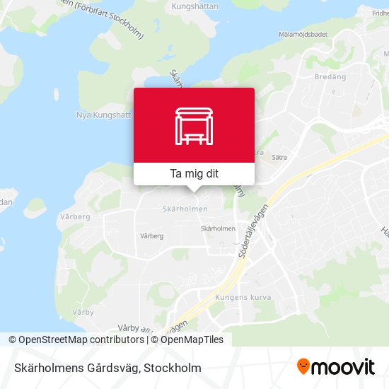 Skärholmens Gårdsväg karta