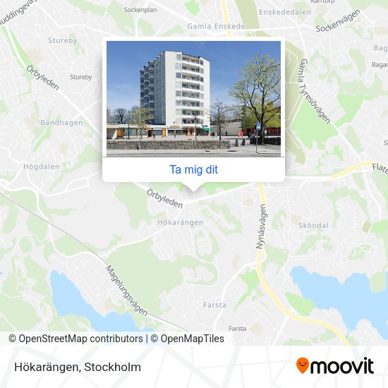 Hökarängen karta