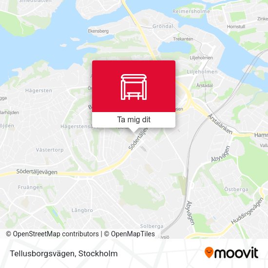 Tellusborgsvägen karta
