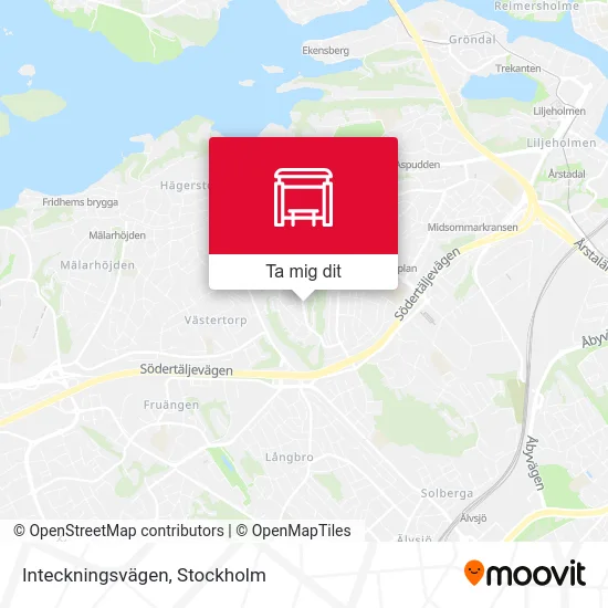 Inteckningsvägen karta