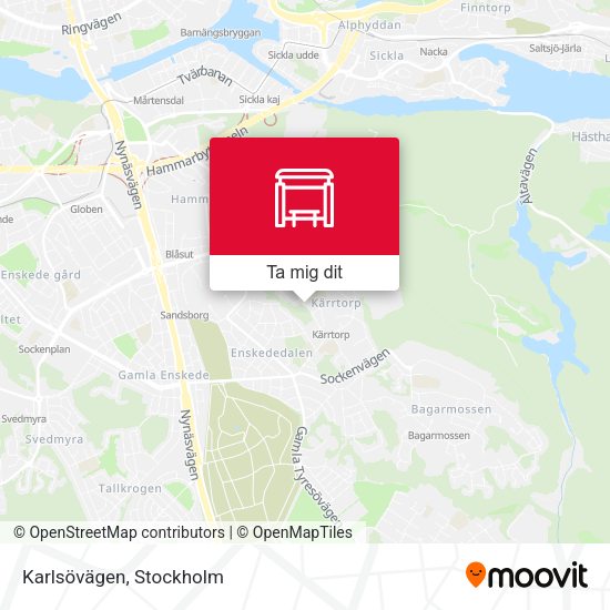 Karlsövägen karta
