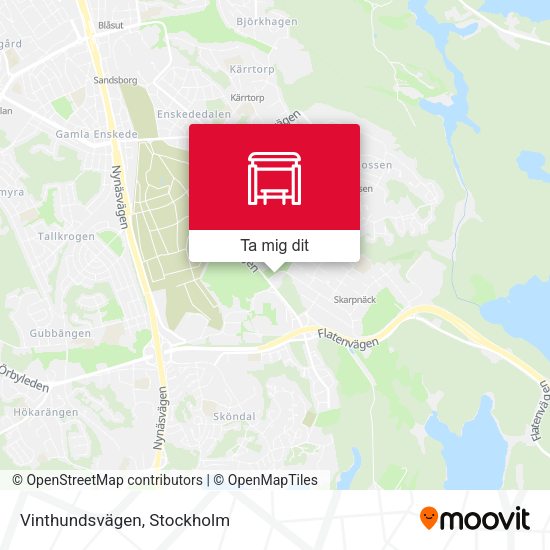 Vinthundsvägen karta