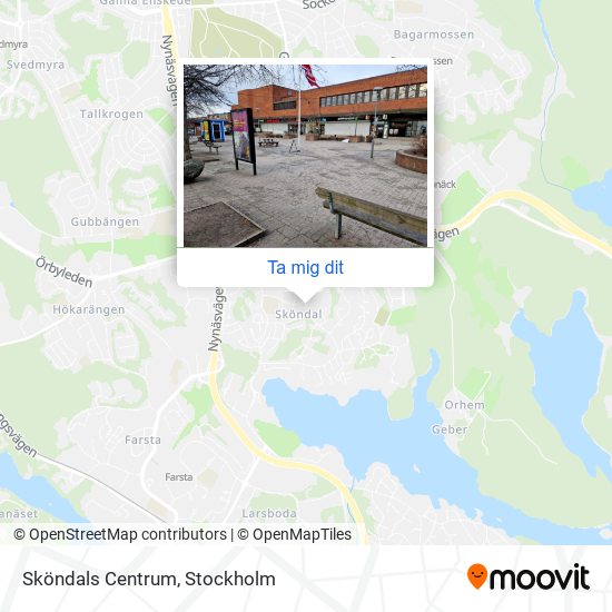 Sköndals Centrum karta