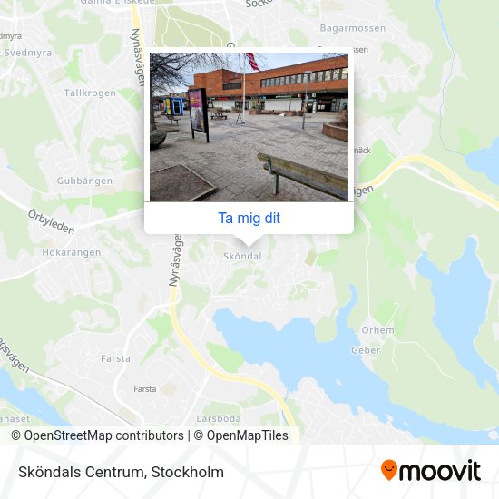 Sköndals Centrum karta
