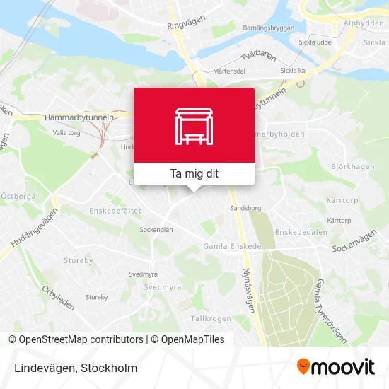 Lindevägen karta