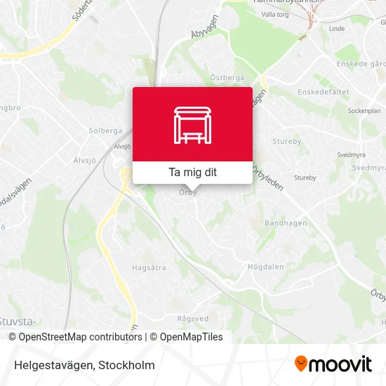 Helgestavägen karta