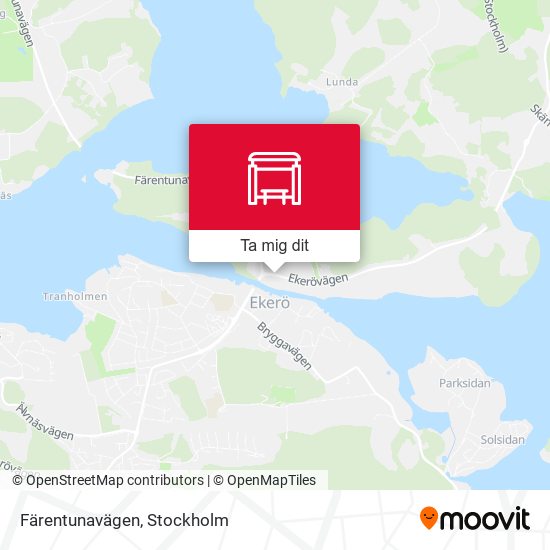 Färentunavägen karta