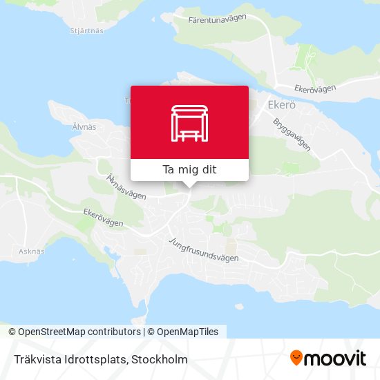 Träkvista Idrottsplats karta