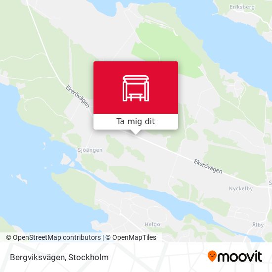 Bergviksvägen karta