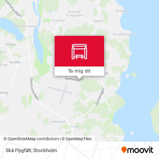 Skå Flygfält karta