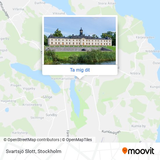 Svartsjö Slott karta