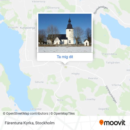 Färentuna Kyrka karta