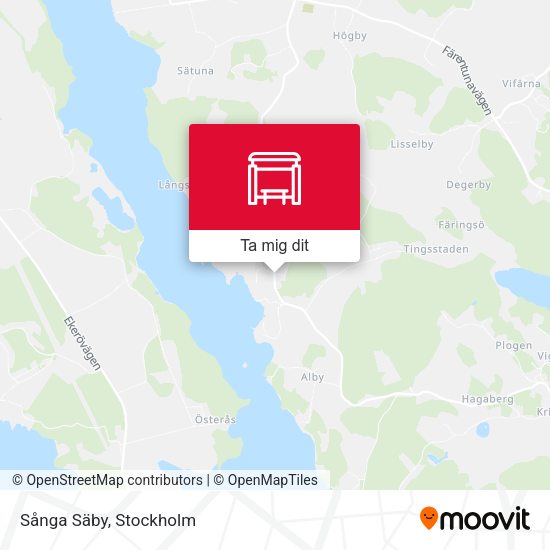 Sånga Säby karta