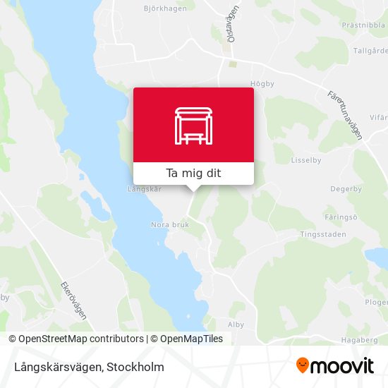 Långskärsvägen karta