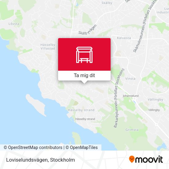Loviselundsvägen karta