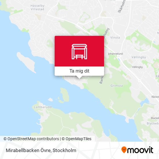 Mirabellbacken Övre karta