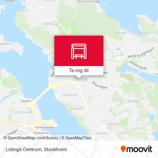 Lidingö Centrum karta