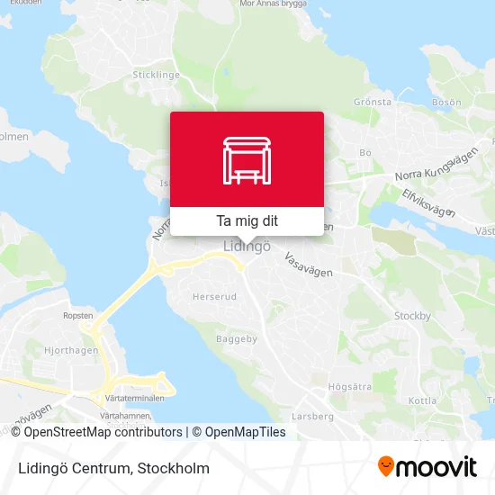 Lidingö Centrum karta