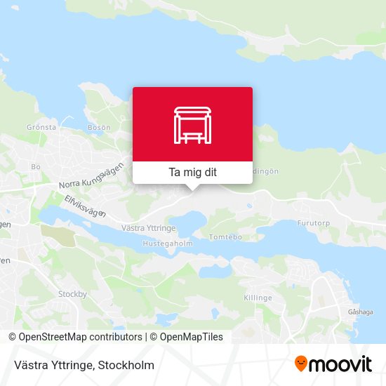Västra Yttringe karta