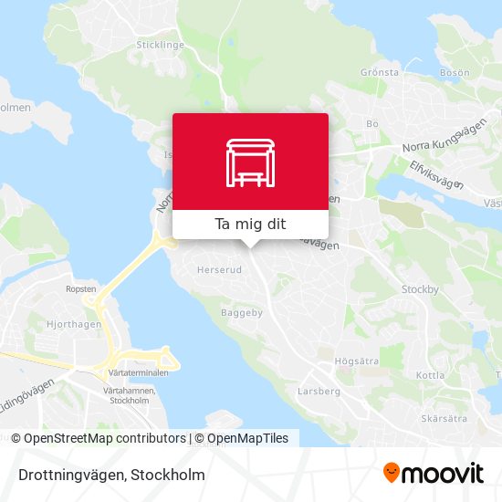 Drottningvägen karta