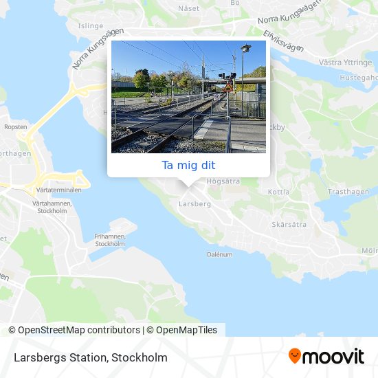 Larsbergs Station karta