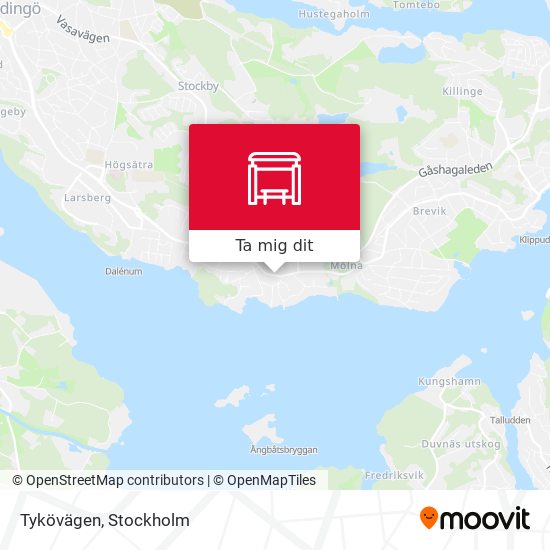 Tykövägen karta