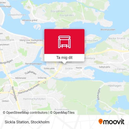 Sickla Station karta