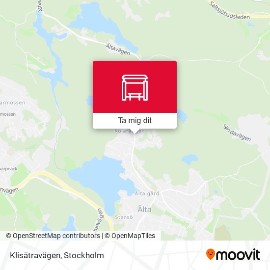 Klisätravägen karta