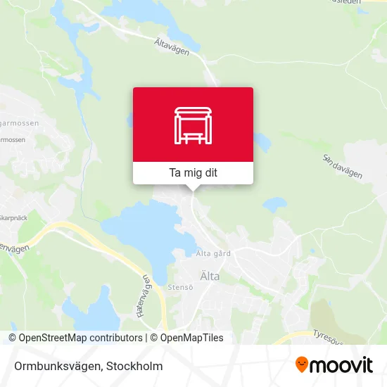 Ormbunksvägen karta